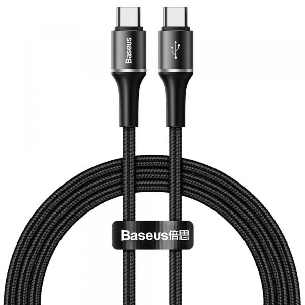 Baseus USB Typ C zu C Datenkabel, extrem Robust schwarz 1 m (Kabel)