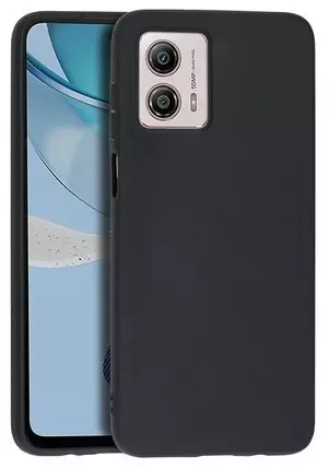 Silikon / TPU Hülle Motorola Moto G53 5G in candy schwarz - Schutzhülle