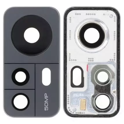 Xiaomi 12 Kamera Gehäuse (Blende) mit Scheibe grau