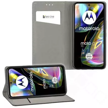 Klapp-Tasche Klassik (Book Style) Motorola Moto G52 schwarz - Schutzhülle