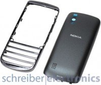 Nokia Asha 300 Cover + Akkudeckel graphite-schwarz