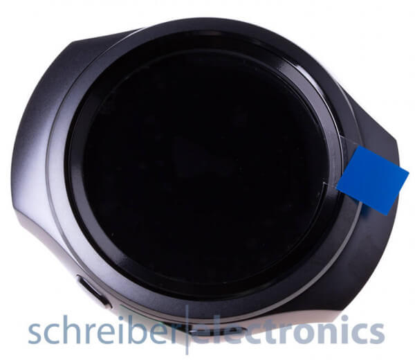 Samsung R720 Gear S2 Display mit Touchscreen dunkel grau