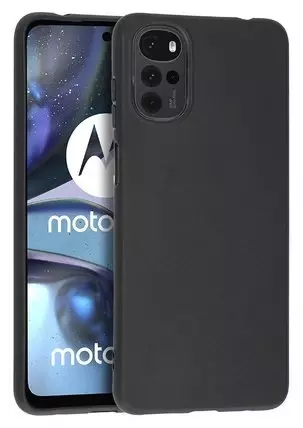 Silikon / TPU Hülle Motorola Moto G22 in candy schwarz - Schutzhülle