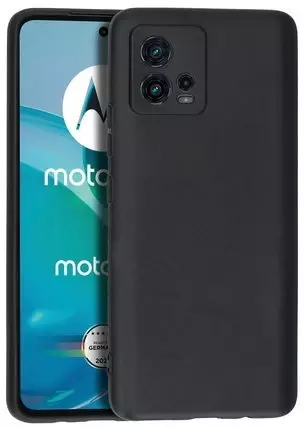Silikon / TPU Hülle Motorola Moto G72 in candy schwarz - Schutzhülle