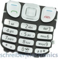 Nokia 6303 classic Tastatur (Tastenmatte) weiss