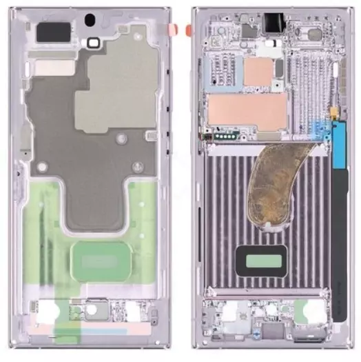 Samsung S918B Galaxy S23 Ultra Display Montage-Rahmen (Gehäuse) lavender