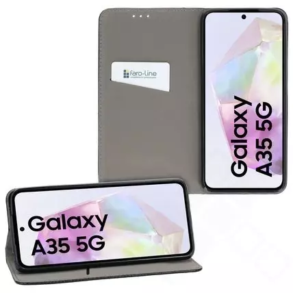 Klapp-Tasche Klassik (Book Style) Samsung A356B Galaxy A35 schwarz - Schutzhülle