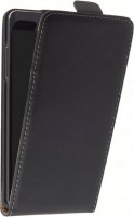 Apple iPhone 8 / SE 2020 leder Klapp-Tasche (Vertikal) schwarz