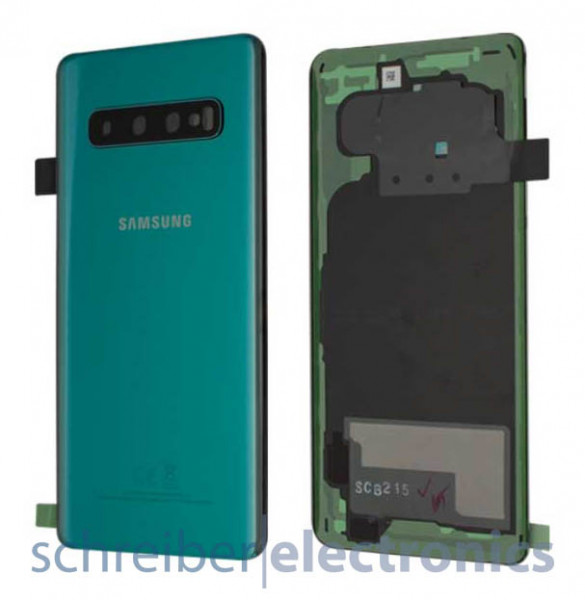 Samsung G973 Galaxy S10 Akkudeckel (Rückseite) Prism grün