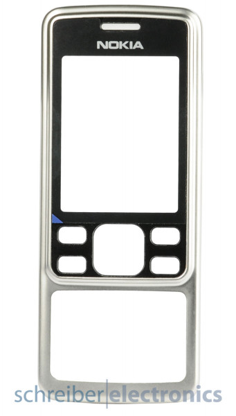 Nokia 6300 Cover (Oberschale) silber (6300i 6301)