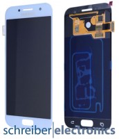 Samsung A320 Galaxy A3 Display mit Touchscreen blau