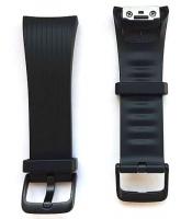 Samsung R360 / R365 Gear Fit 2 Pro Armband einteilig / Dornverschluss Seite schwarz S