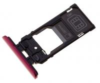 Sony Xperia 5 Dual Sim / SD Karten Halter (Halterung) rot