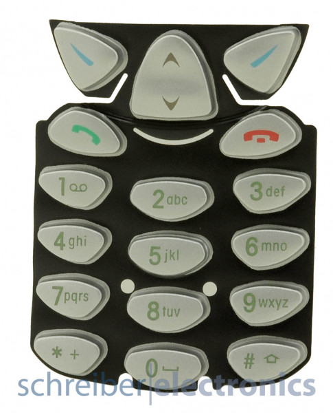 Original Nokia 6210 Tastatur in silber