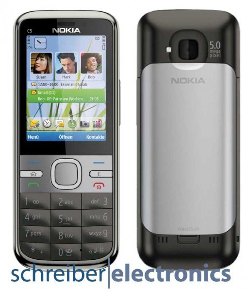 Nokia C5-00 5MP Handy grau