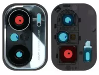 Xiaomi Mi 11i Kamera Gehäuse (Blende) mit Scheibe silber blau