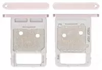 Samsung T736 Galaxy Tab S7 FE Sim Karten + SD Speciherkarten Halter Halter (Halterung) pink