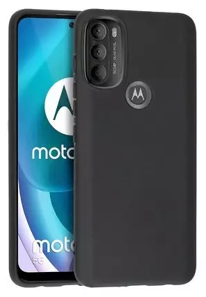 Silikon / TPU Hülle Motorola Moto G71 5G in candy schwarz - Schutzhülle