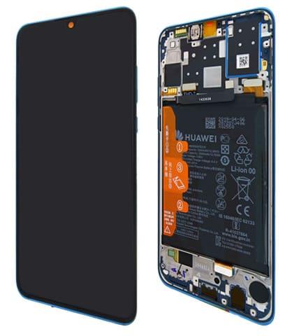 Huawei P30 Lite Display mit Touchscreen + Akku blau