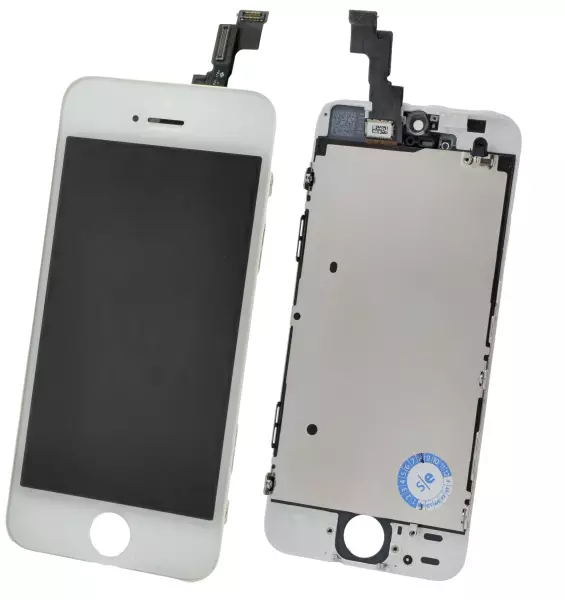 iPhone 5S / SE Display mit Touchscreen (Scheibe) weiss