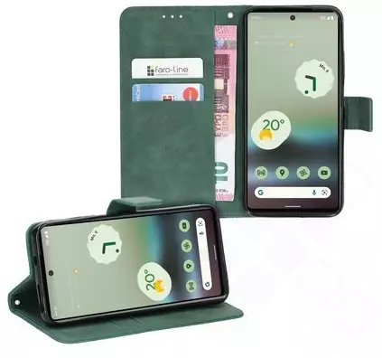 Klapp-Tasche Klassik (Book Style) Google Pixel 6a grün - Schutzhülle
