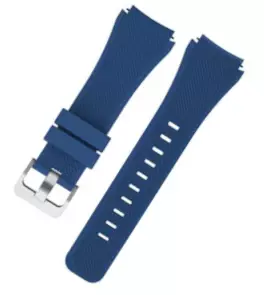 Samsung R760 R765 Gear S3 Frontier Armband blau M 2-teilig