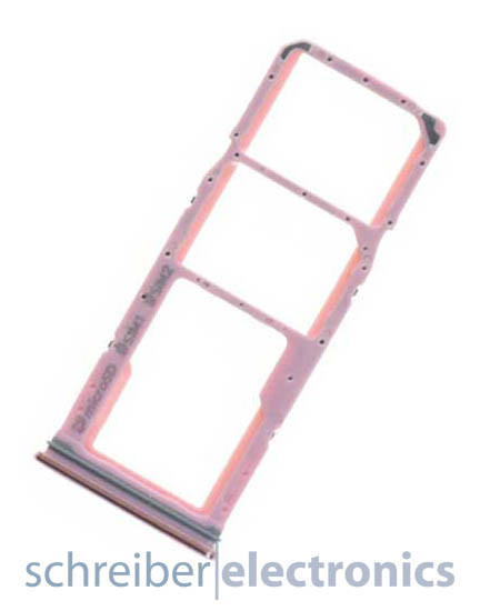 Samsung A920 Galaxy A9 (2018) Dual Sim Karten + Speicherkarten Halter pink