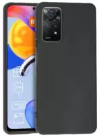 Silikon / TPU Hülle Xiaomi Redmi Note 11 Pro+ 5G in candy schwarz - Schutzhülle