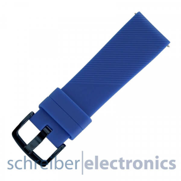 Samsung R600 Gear Sport Armband einteilig / Dornverschluss Seite blau