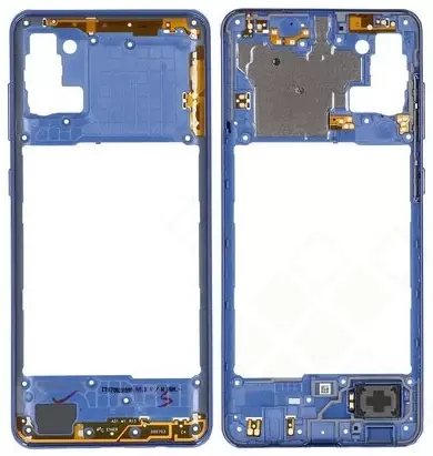 Samsung A315 Galaxy A31 Mittel-Gehäuse (Rahmen) blau
