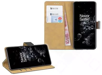 Klapp-Tasche Klassik (Book Style) OnePlus 10T schwarz - Schutzhülle