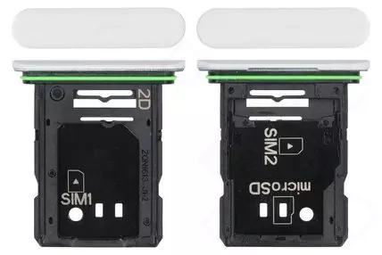 Sony Xperia 10 III Sim / SD Karten Halter (Halterung) weiß XQ-BT52