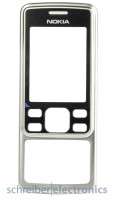 Nokia 6300 Cover (Oberschale) silber (6300i 6301)