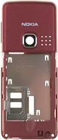 Nokia 6300 Mittelgehäuse rot (6300i 6301)