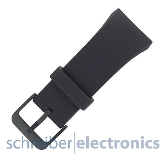 Samsung R720 Gear S2 Armband einteilig / Dornverschluss Seite S dunkel grau