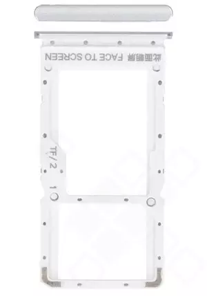Xiaomi Redmi Note 10 5G Sim / SD Karten Halter (Halterung) chrome silver (silber)
