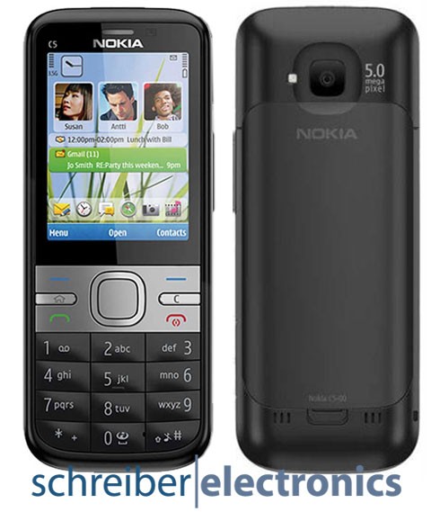 Nokia C5-00 5MP Handy schwarz