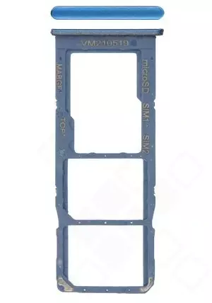 Samsung M127 Galaxy M12 Sim / SD Karten Halter (Halterung) blau