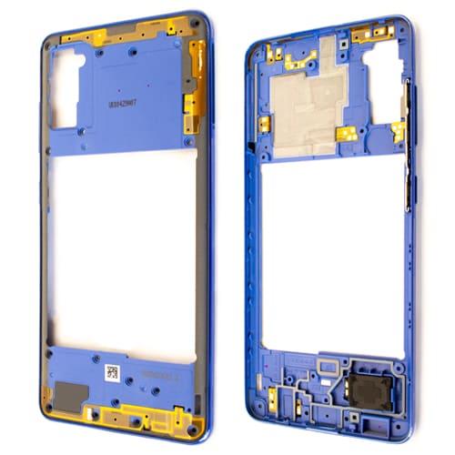 Samsung A415 Galaxy A41 Mittelgehäuse Cover blau