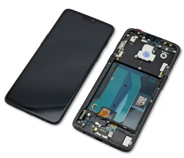 OnePlus 6 Display mit Touchscreen + Rahmen schwarz