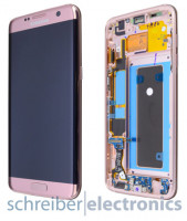 Samsung G935 Galaxy S7 edge Display Einheit Touchscreen pink