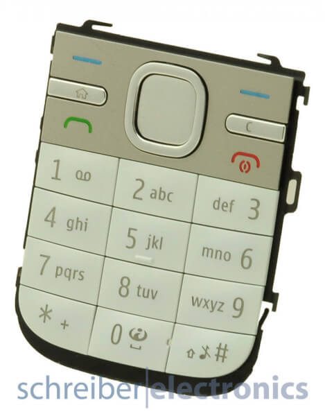 Nokia C5-00 Tastaturmatte (Tastenmatte) in weiss