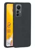 Silikon / TPU Hülle Xiaomi 12 Lite in candy schwarz - Schutzhülle