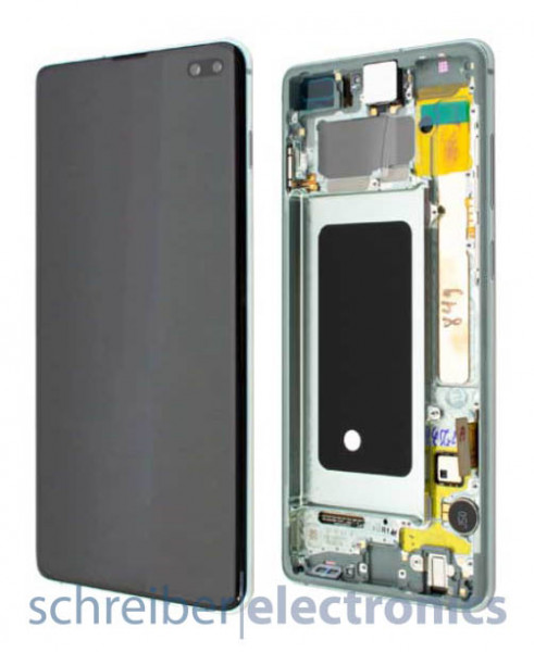 Samsung G975 Galaxy S10 Plus Display mit Touchscreen Prism grün