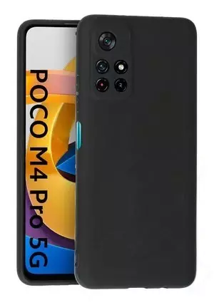 Silikon / TPU Hülle Xiaomi Poco M4 Pro 5G in candy schwarz - Schutzhülle