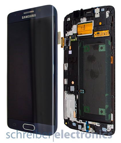 Samsung G925 Galaxy S6 edge Display mit Touchscreen schwarz