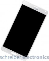 Samsung N910F Galaxy Note 4 Display mit Touchscreen weiss