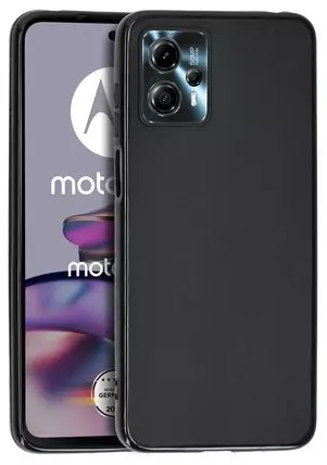 Silikon / TPU Hülle Motorola Moto G13 in candy schwarz - Schutzhülle