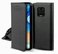 Klapp-Tasche (Book Style) ultra dünn Xiaomi Redmi Note 10 Pro classy schwarz - Schutzhülle