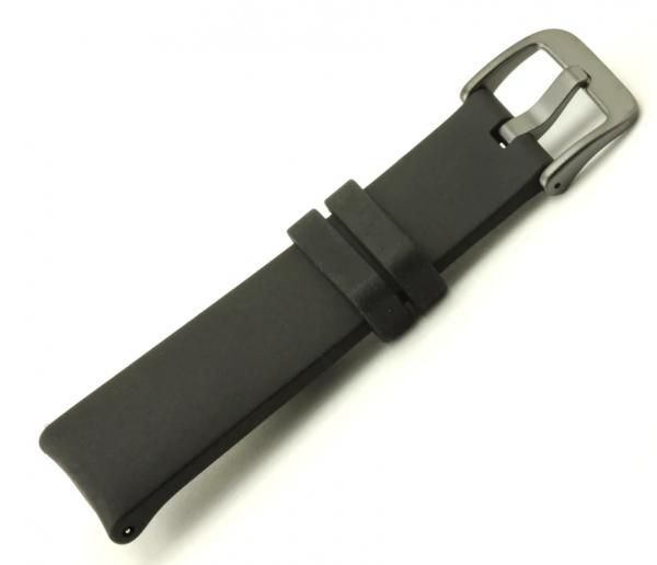 Samsung Watch 3 Armband einteilig / Dornverschluss Seite schwarz 20 mm R850 R855